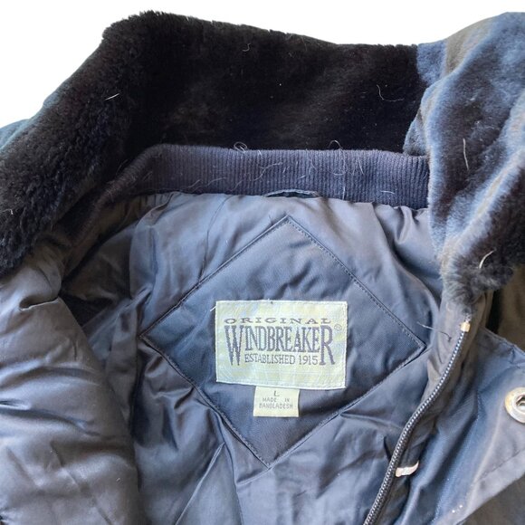 Vintage NOS Original Windbreaker Snowsuit Snowmobile Suit Size L Black - Picture 4 of 9